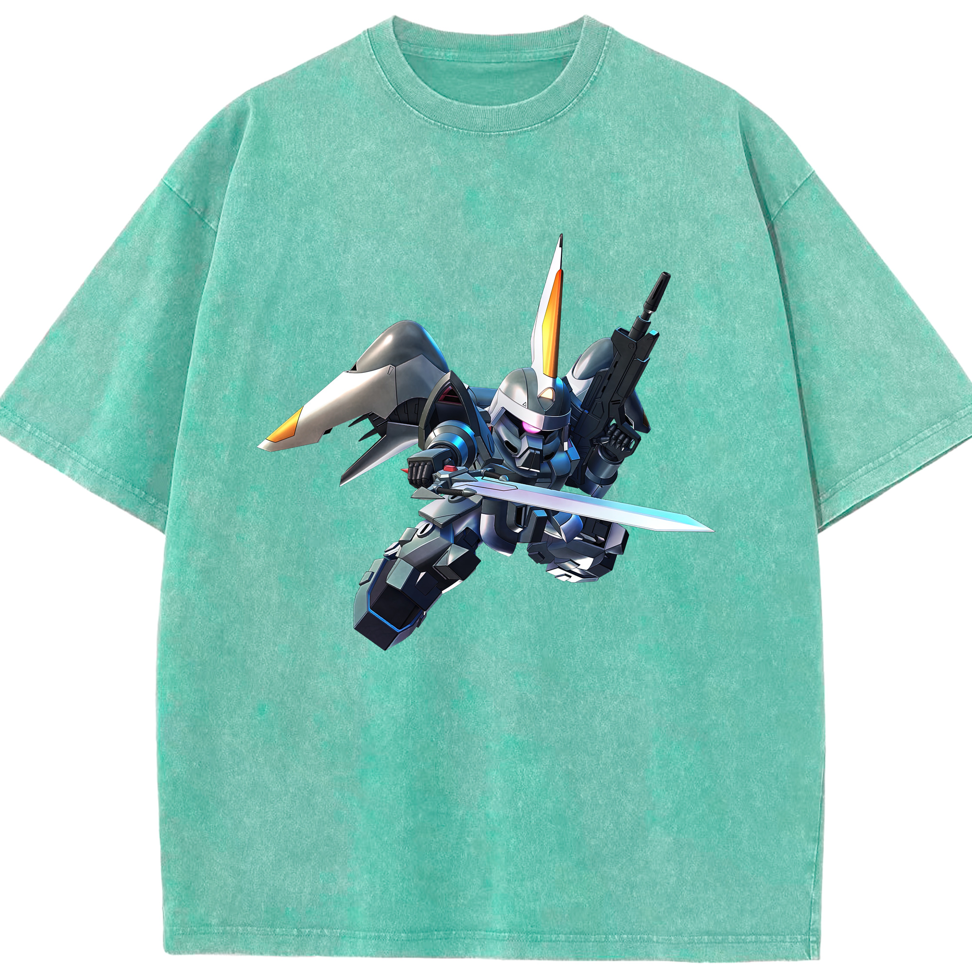（画像用） 機動戦士ガンダム Mobile Suit Gundam 綿100% ヴィンテージ風 半袖Tシャツ（フロントプリント）